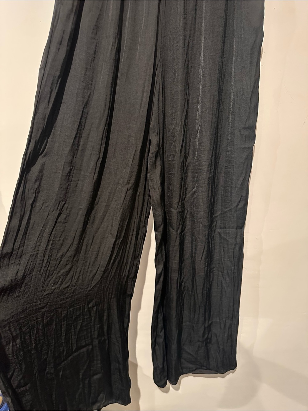 Zara Black Wide-Leg Palazzo Pants - Picture 5 of 9